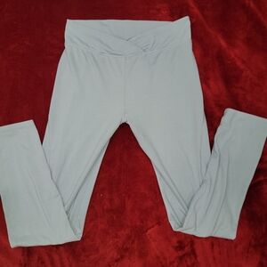 Jockey Gray Leggings with Soft Stretchy Fabric and Wide Waistband